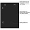 Americanflat Poster Frame with Mat - Large Picture Frame - Polished Plexiglass Cover - Hanging Hardware for Horizontal and Vertical Display - Black